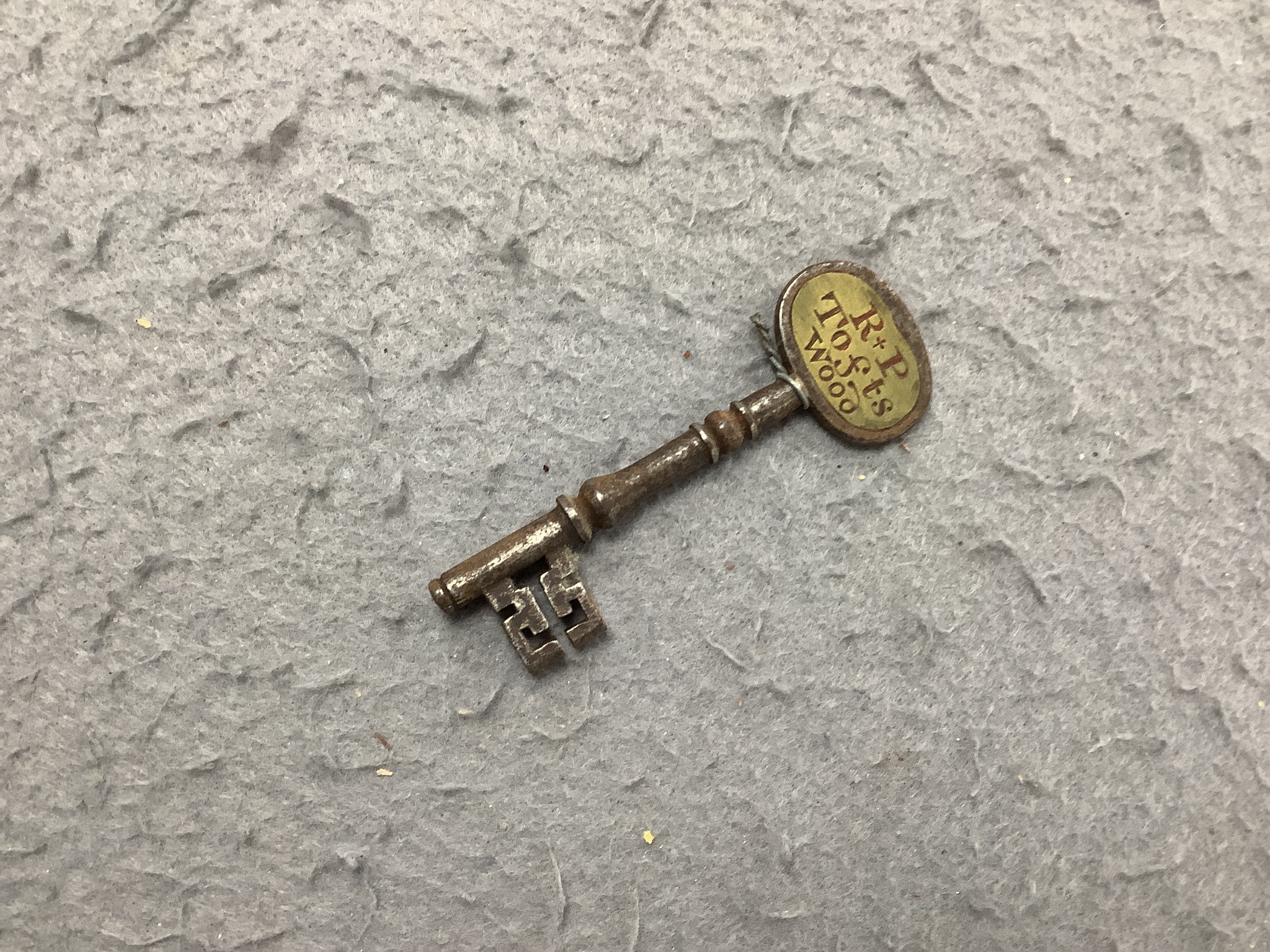 A large collection of antique keys